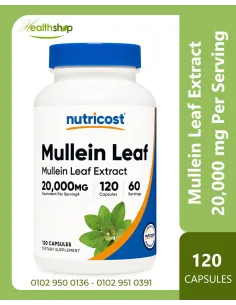 Mullein Leaf Extract 20,000 mg Per Serving - 120 Capsules