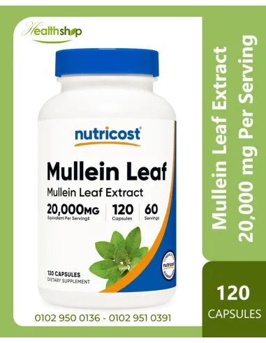 Mullein Leaf Extract 20,000mg  دعم الجهاز...
