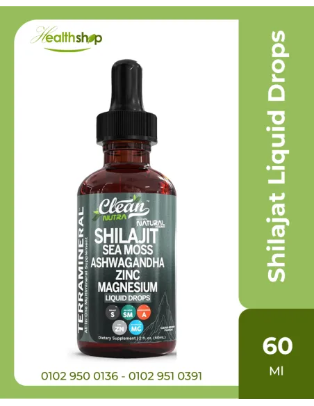 Shilajit Supplement for Men Women with Sea Moss Ashwagandha Zinc Magnesium - 60 ml