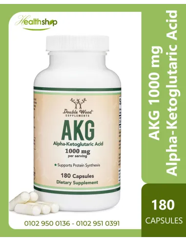 AKG Alpha-Ketoglutaric Acid 1000mg Per Serving,...