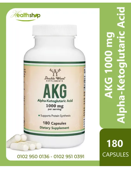 AKG Alpha-Ketoglutaric Acid 1000mg Per Serving, Cellular Energy + Healthy Aging Support - 180 Capsules