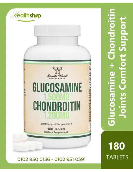 Glucosamine 1500mg + Chondroitin 1200mg Per Serving, Joints Comfort Support - 180 Tablets