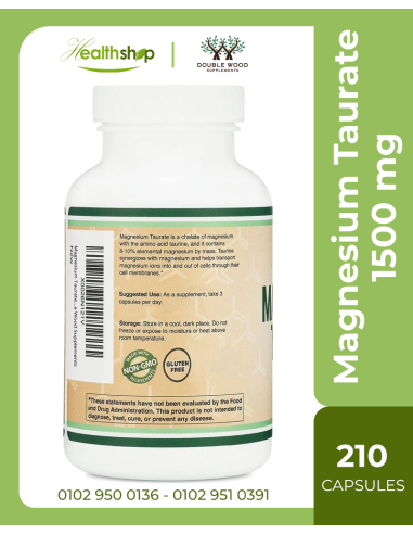 Magnesium Taurate 1500mg per Serving - 210...