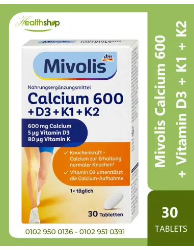 Calcium 600 + Vitamin D3 + Vitamin K1 + K2  -...