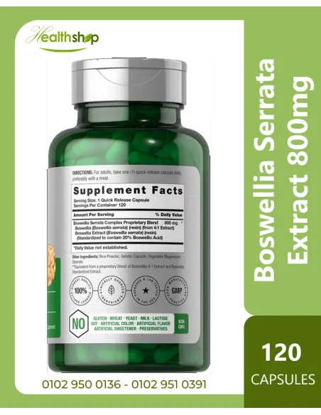 Boswellia Serrata Extract 800mg - 120 Capsules