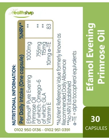 Efamol Evening Primrose Oil 1000mg - 30 Capsules