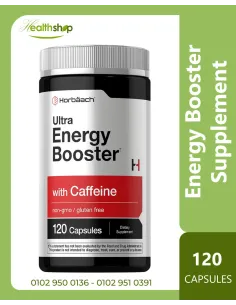 Energy Booster Supplement - 120 Capsules