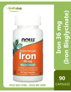 Iron 36 mg, Ferrochel (Iron Bisglycinate) - 90 Veg Capsules