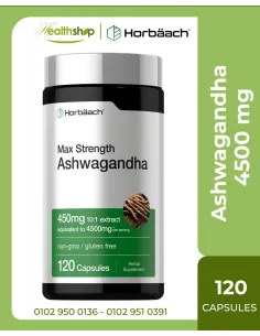 Ashwagandha Capsules 4500 mg  - 120 Count