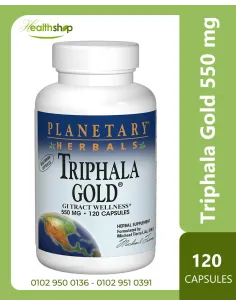 Triphala Gold 550 mg, for GI Tract Wellness - 120 Veg...