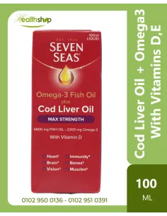 Seven Seas Syrup Omega-3 Fish Oil Plus Cod Liver Oil With...