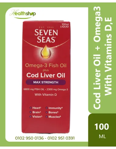 Seven Seas Syrup Omega-3 Fish Oil Plus Cod...