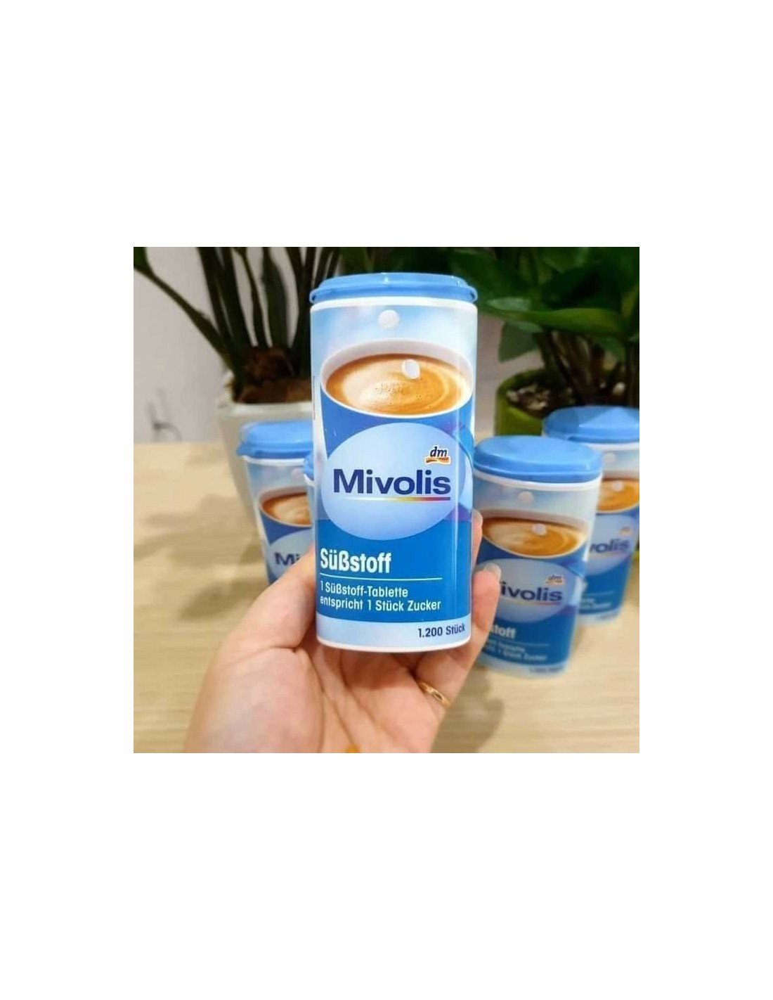  Mivolis Sweetener Tablets, Gluten and Colour-Free, Vegan 1.200  St., 72 g /2,54 Oz.(Pack of 1) : Grocery & Gourmet Food