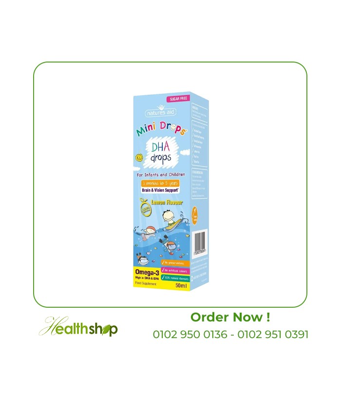 Natures Aid Mini Drops DHA (Expiry Dte 1/2023 ) | Others | Babies & Enfants less than 5 years  |