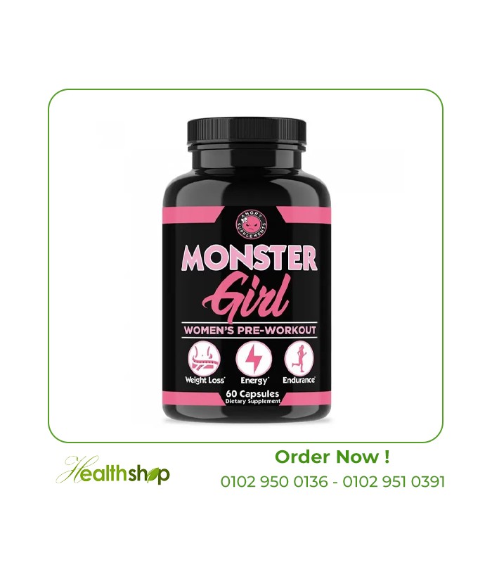 MONSTER GIRL, WOMEN'S PRE-WORKOUT ( Expiry Date 6/2023 ) | Angrysupps | Body Building  |