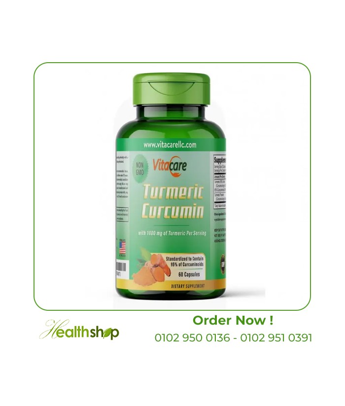 Vitacare Turmeric Curcumin 1000 mg - 60 capsules | Vitacare | Immunity & Antioxidants  |
