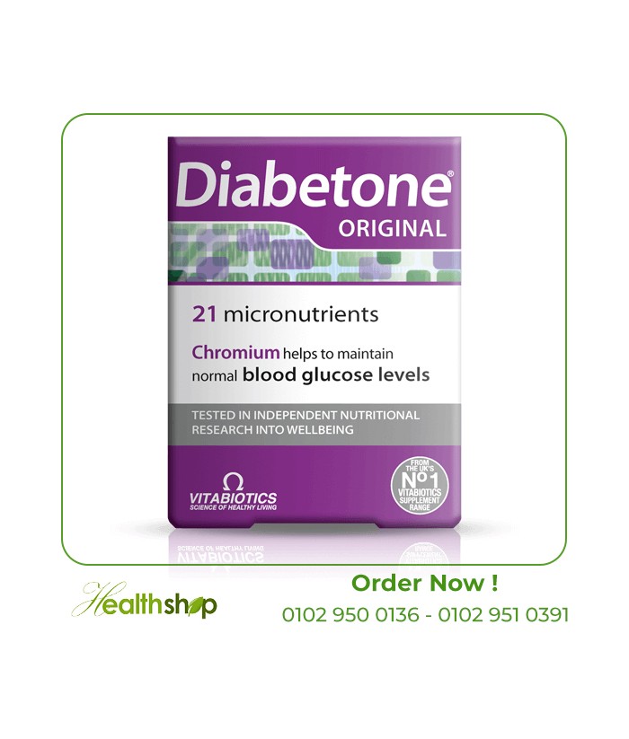 Diabetone Original 30 Tablets ( Expiry Date 9/2022) | Vitabiotics | Benefits  |