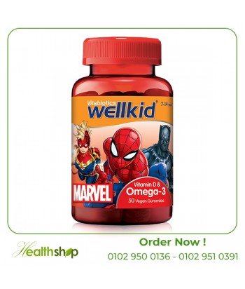 Wellkid Marvel Omega 3 - 50 Gummies | Vitabiotics | Kids  |