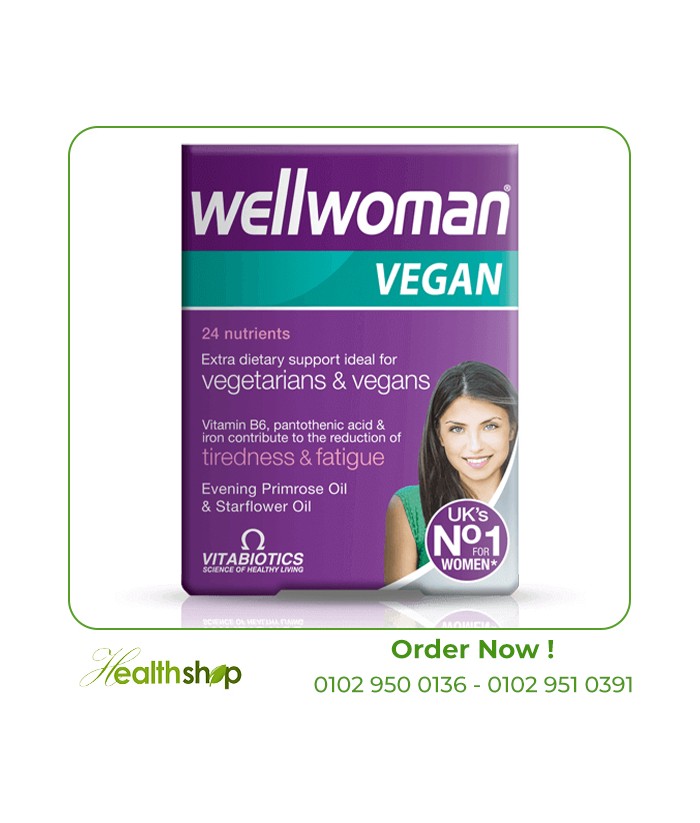 Wellwoman Vegan 60 Tablets | Vitabiotics | Vitamins For Women  |