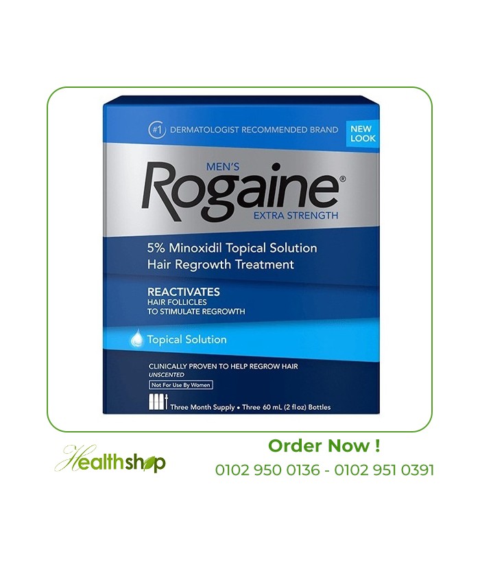 MEN'S ROGAINE SOLUTION 5% - 3 month supply | Rogaine | Hair Loss products  |