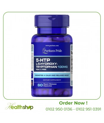 5-HTP 100 mg (Griffonia Simplicifolia) /60 Capsules | Puritan's Pride | Mood Adjustment and sleep aids  |