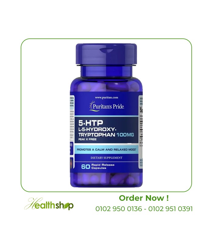 5-HTP 100 mg (Griffonia Simplicifolia) /60 Capsules | Puritan's Pride | Mood Adjustment and sleep aids  |