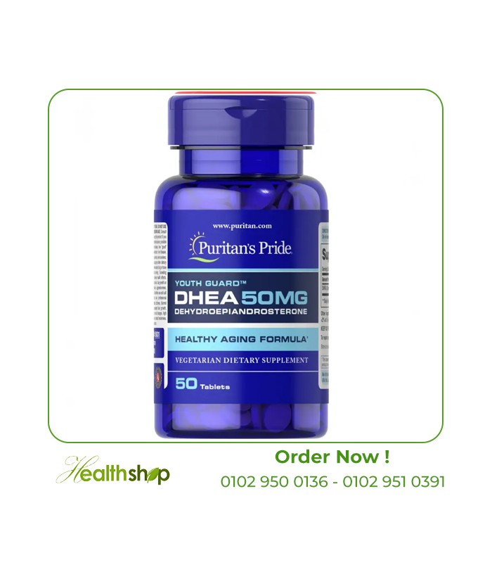 DHEA 50 mg 50 Tablets | Puritan's Pride | Mood Adjustment and sleep aids  |