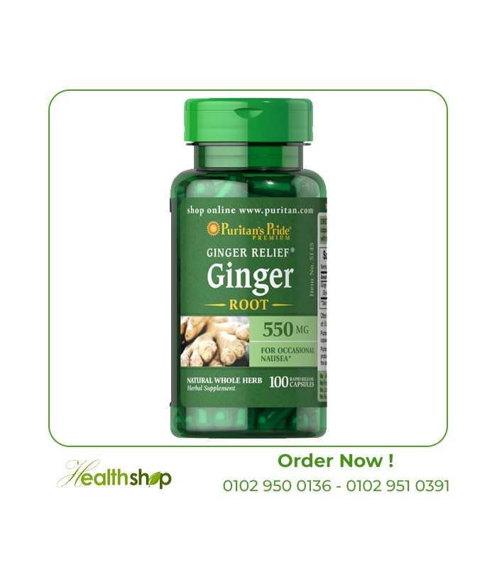 Ginger Root 550 mg | Puritan's Pride | Benefits  |