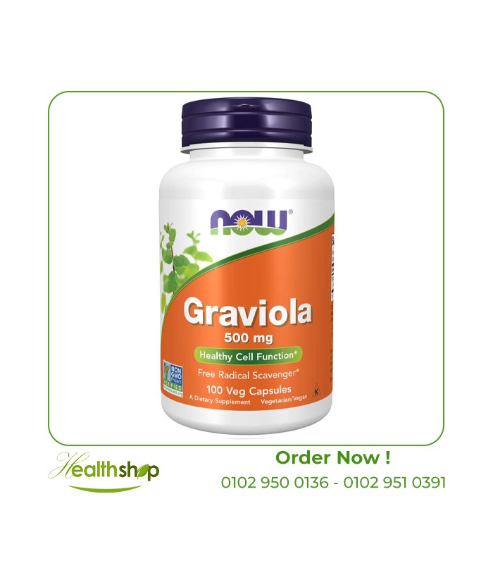 Graviola 500 mg - 100 Veg Capsules | now foods | Mood Adjustment and sleep aids  |