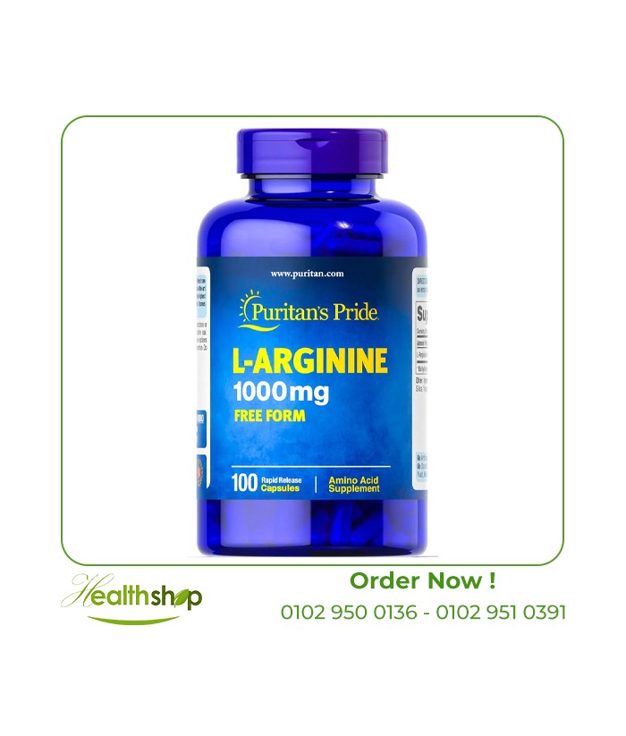 L-Arginine 1000 mg - 100 Capsules | Puritan's Pride | Body Building  |