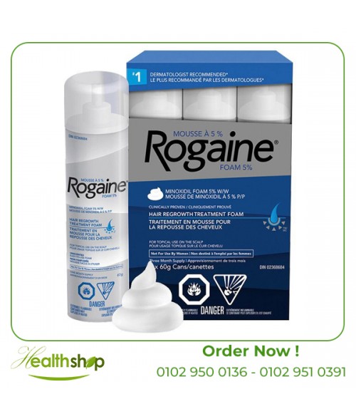 روجين فوم للرجال - عدد 3 عبوات 60 مل | Rogaine