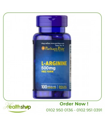 L-Arginine 500 mg/100 Capsules | Puritan's Pride | Body Building  |