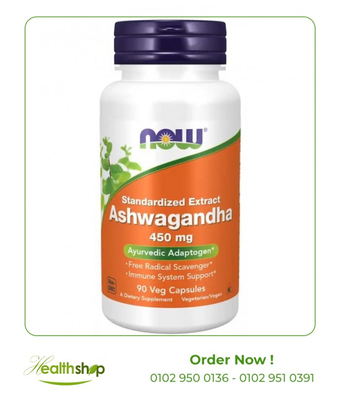 Ashwagandha 450mg - 90 Veg Capsules | now foods | Immunity & Antioxidants  |