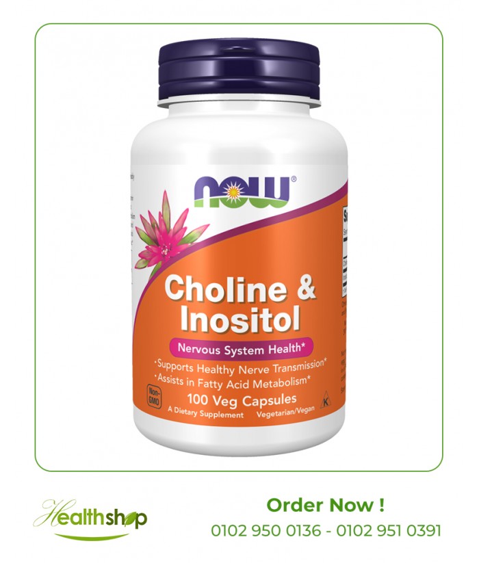 Choline & Inositol 500 mg Capsules - 100 veg capsules | now foods | Vitamins  |