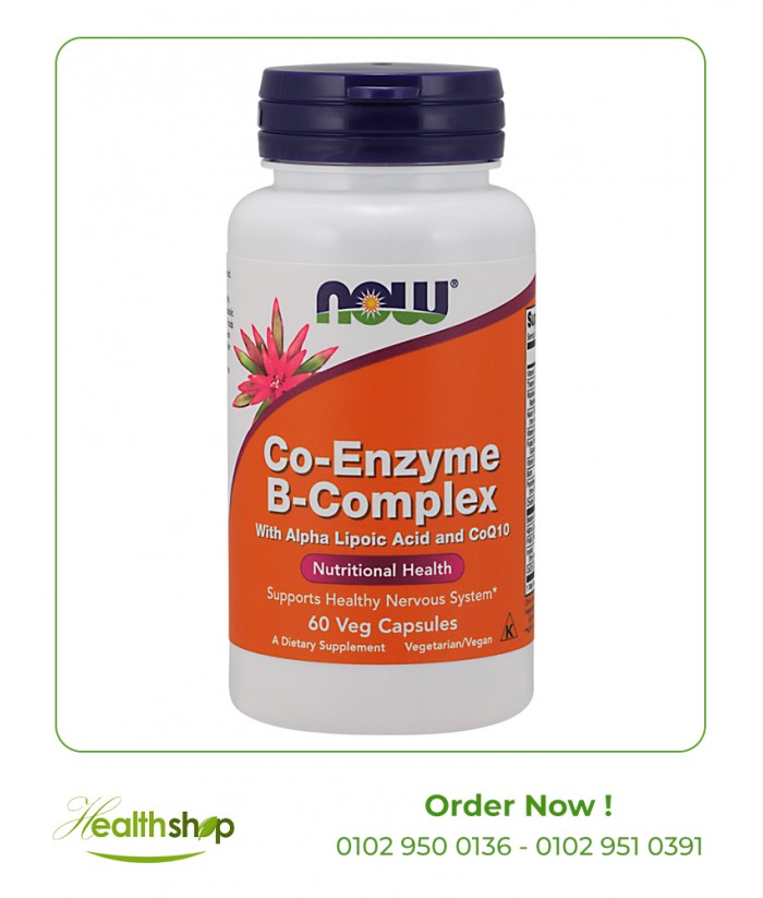Co-Enzyme B-Complex Veg Capsules - 60 veg capsules | now foods | Cardio support  |