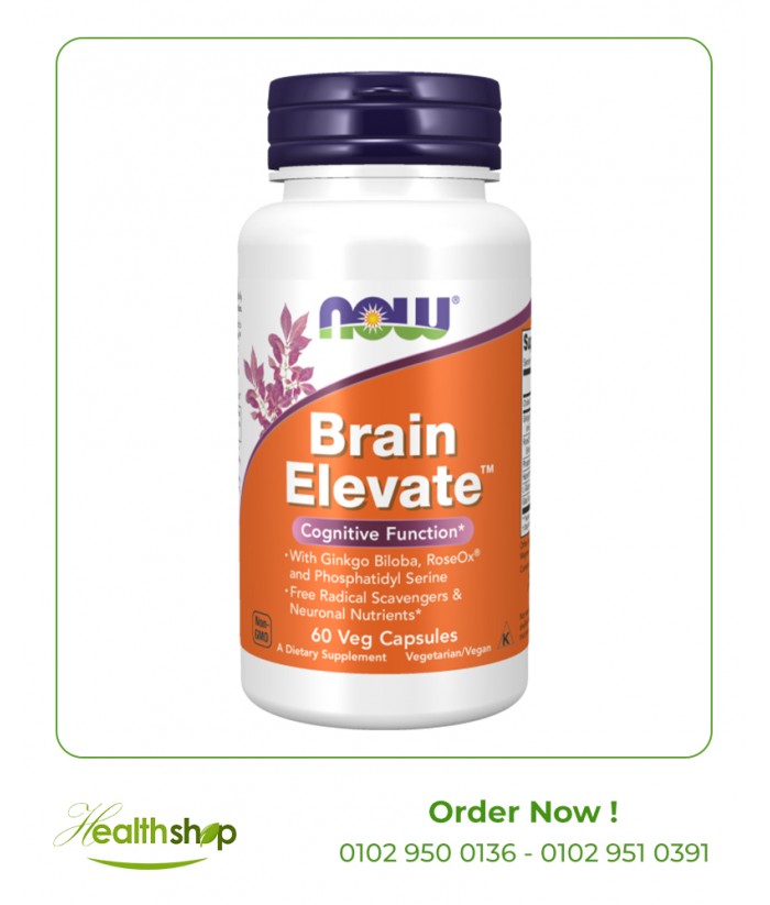 Brain Elevate™ - 60 Veg Capsules | now foods | Brain and concentration  |