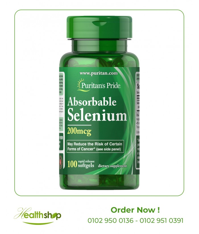 Absorbable Selenium 200 mcg / 100 Softgels | Puritan's Pride | Benefits  |