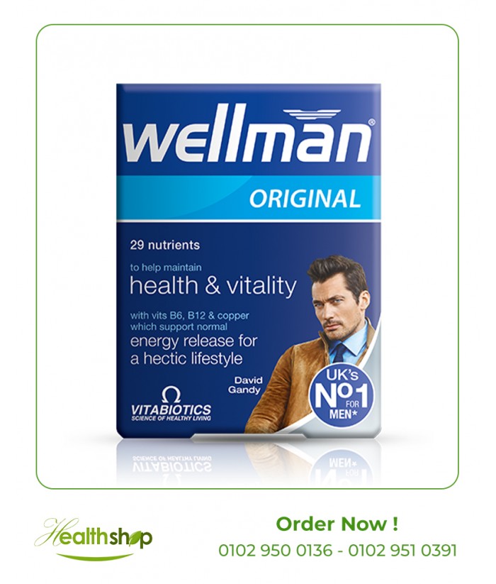 Wellman Original 30 Tablets | Vitabiotics | Vitamins For Men  |