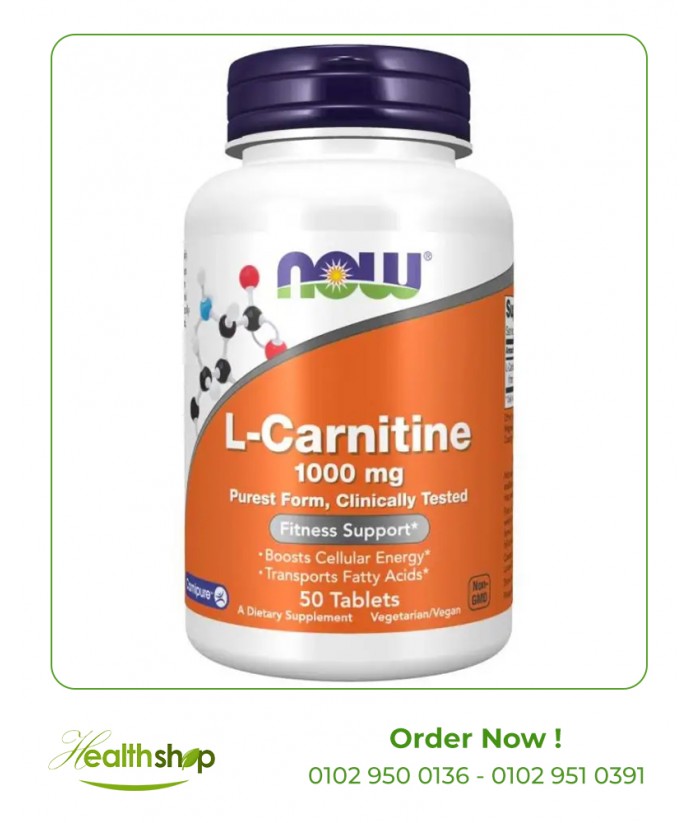 L-Carnitine 1000 mg Tablets | now foods | Body Building  |