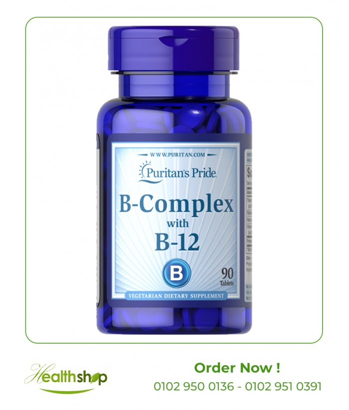 Vitamin B-Complex and Vitamin B-12 90 Tablets | Puritan's Pride | Vitamins  |