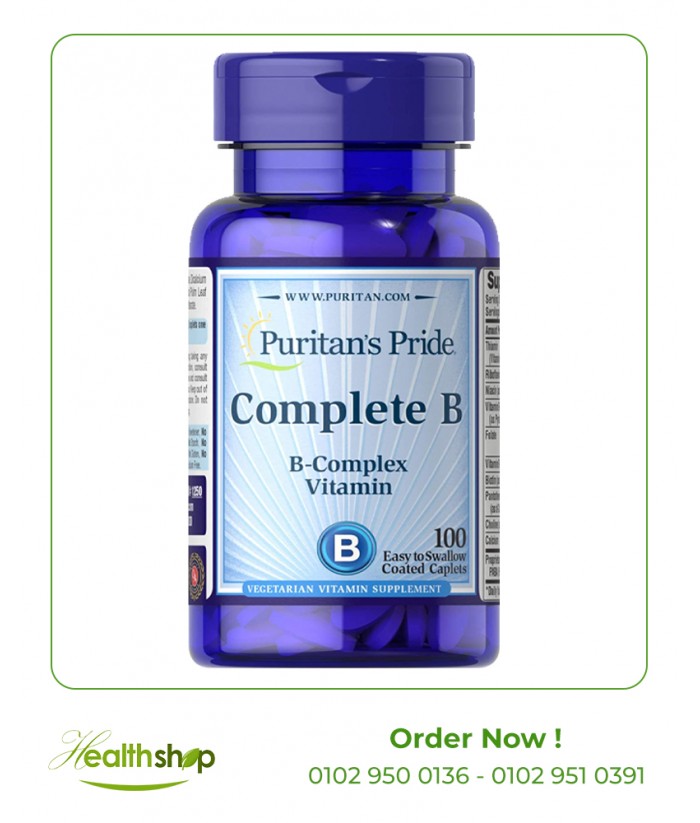 Complete B (Vitamin B Complex)-100 Caplets | Puritan's Pride | Vitamin B Family  |