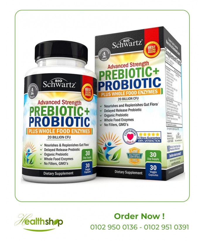 PREBIOTIC + PROBIOTIC \ 30CAPSULES | Bio Schwartz | Digestive system  |