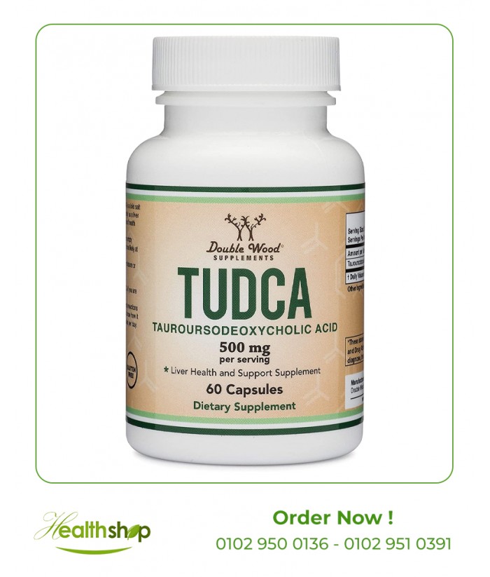 TUDCA 500 mg- 60 Capsules | Double Wood Supplement | Liver Support  |
