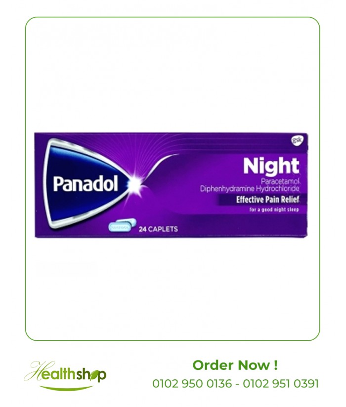 Panadol Night / 24 Caplets | Panadol | Cold & Flu & headache  |