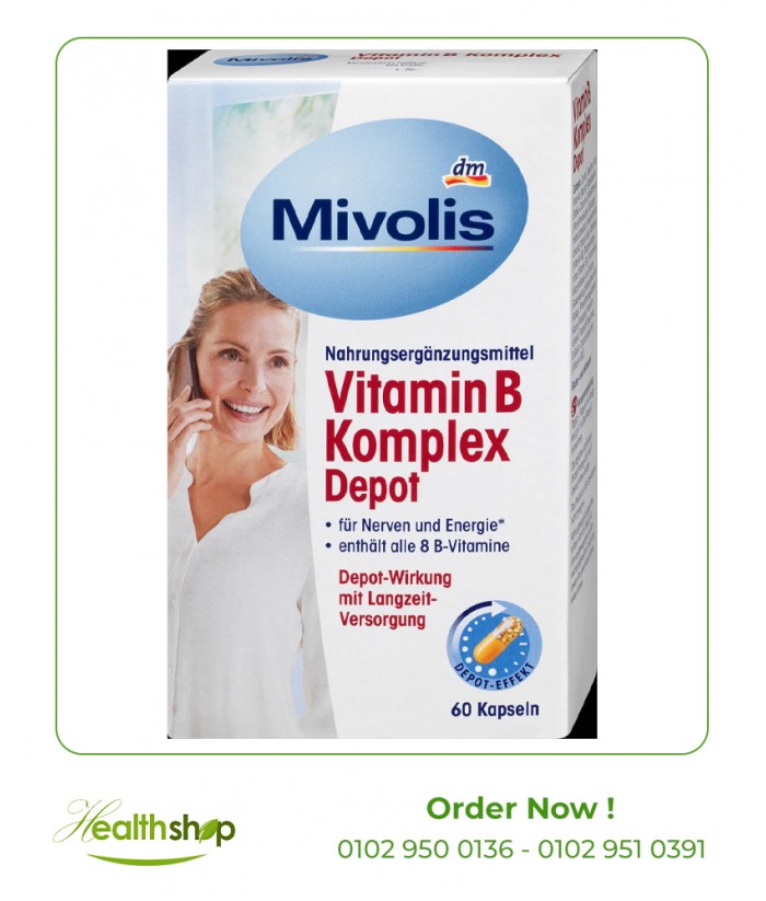 Mivolis Vitamin B Complex Depot, 60 capsules | Mivolis | Vitamin B Family  |