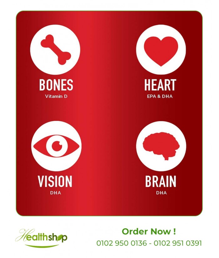 كبسولات سيفن سيز _ زيت كبد الحوت مع الاوميجا 3 و فيتامين دال - 120 كبسولة | Seven Seas