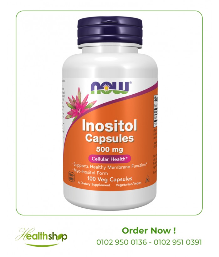 Inositol 500 mg - 100 Veg Capsules | now foods | Brain and concentration  |
