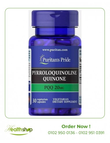 PQQ (Pyrroloquinoline Quinone) 20MG - 30 Capsules | Puritan's Pride | Benefits  |