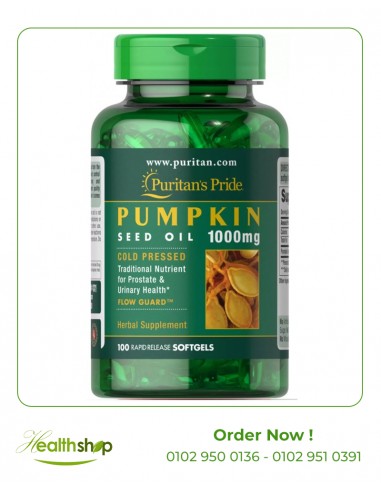 Pumpkin Seed Oil 1000 mg - 100 Softgels | Puritan's Pride | Green Products  |