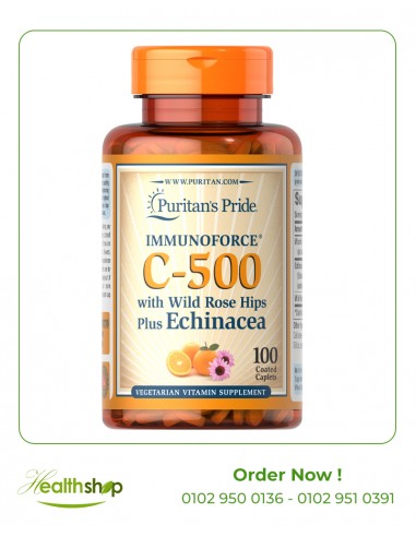 Vitamin C-500 with Rose Hips & Echinacea - | Puritan's Pride | Immunity & Antioxidants  |